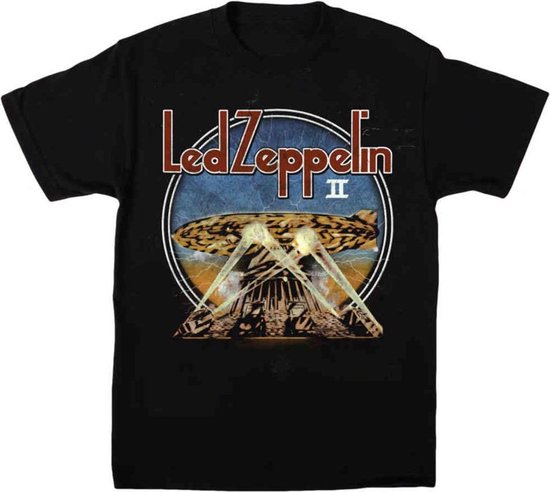 Led Zeppelin - LZII Searchlights Heren T-shirt - XL - Zwart