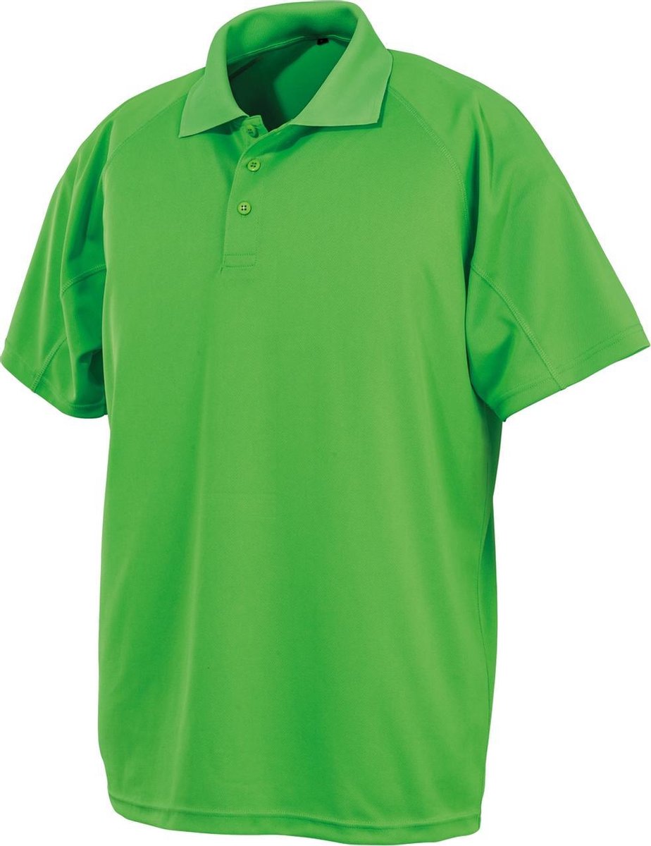 Spiro Unisex Volwassenen Impact Performance Aircool Polo Shirt (Lime Punch)