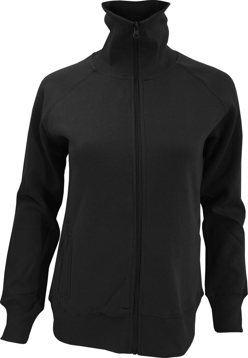 SOLS Dames/dames Soda Full Zip Active Sweat Jacket Zwart
