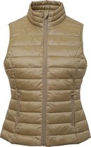 2786 Vrouwen/dames Terrein Mouwloos Gevoerde Gilet (Khaki)