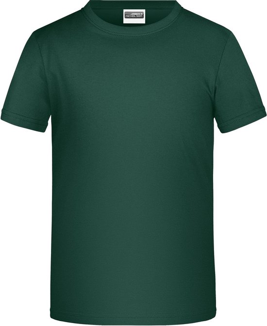 James And Nicholson Childrens Boys Basic T-Shirt (Donkergroen)
