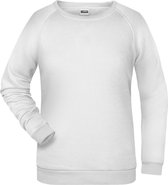 James And Nicholson Dames/dames Basic Sweatshirt (Wit)