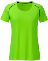 James and Nicholson Dames/Dames Sport T-Shirt (Helder groen/zwart)