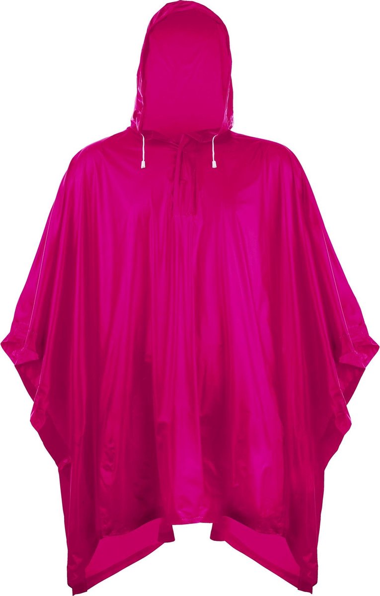 Splashmacs Unisex Volwassenen Plastic Poncho / Rain Mac (Fuchsia)