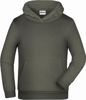 James And Nicholson Kinderen/Kinderen Basic Hoodie (Donkergrijs)