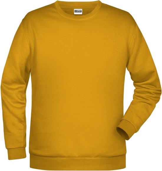 Sweat-shirt Basis pour homme James And Nicholson (jaune d'or)