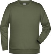 James And Nicholson Heren Basis Sweatshirt (Olijf)