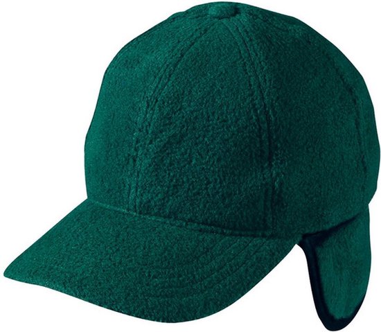 Myrtle Beach Volwassenen Unisex 6 Panel Fleece Cap met Oorkleppen (Donkergroen)