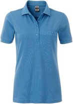 James and Nicholson Dames/dames Werkkleding Zak Polo (Aqua)