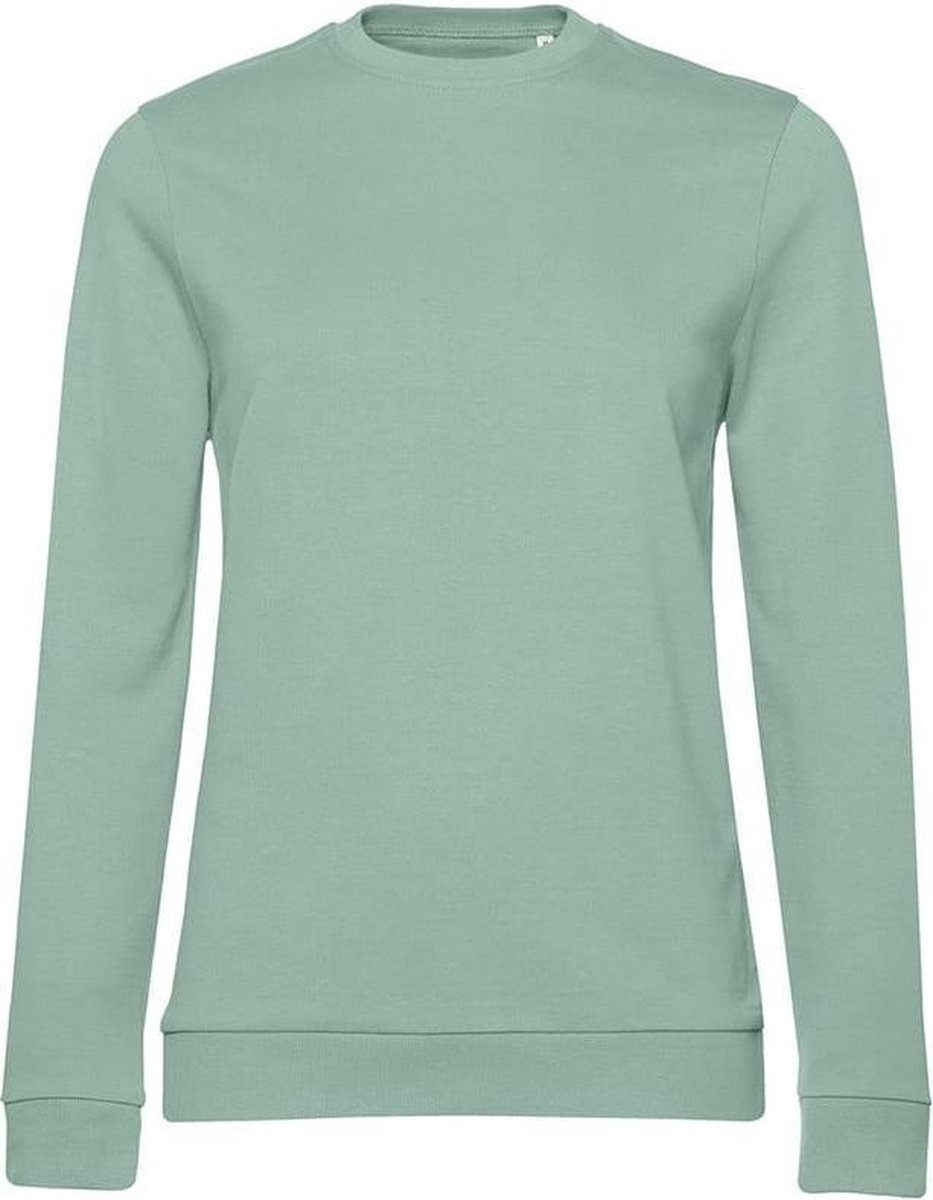 B&C Dames/dames Set-in Sweatshirt Kaki Groen