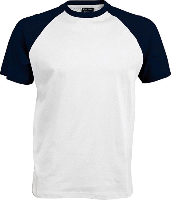 Kariban Herenshirt met korte mouwen Baseball T-Shirt