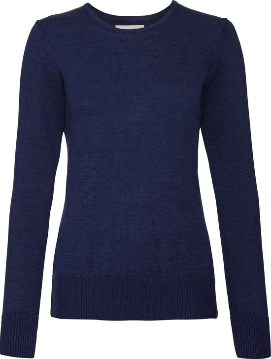 Sweatshirt tricoté à col rond pour femmes / femmes Russell Collection (Denim Marl)