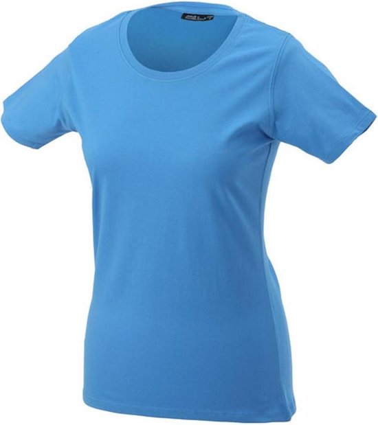 T-shirt Basic / femme James and Nicholson ( Aqua)