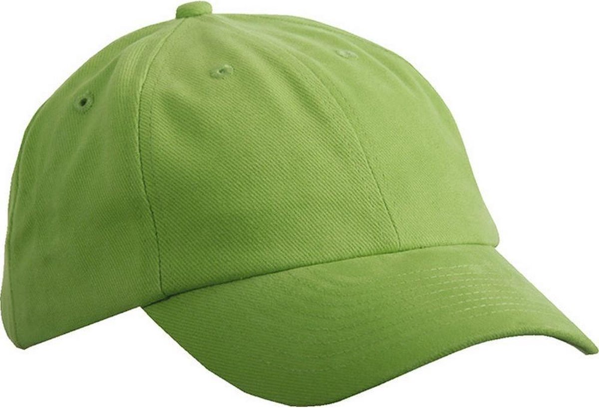 Myrtle Beach Volwassenen Unisex 6 Panel Raver Cap (Kalk groen)