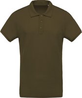 Kariban Menselijk Biologisch Pique-Pique-Poloshirt (Mosgroen)