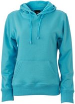 James and Nicholson Dames/dames Hooded Sweatshirt (Pacifisch Blauw)