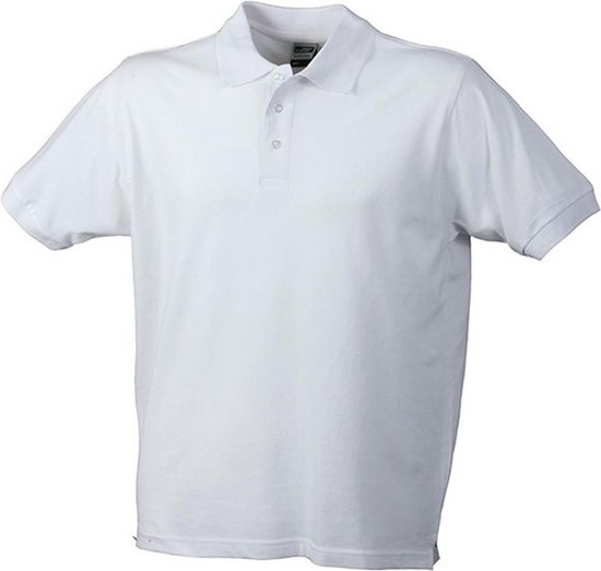 James and Nicholson Heren Werkkleding Heren Polo (Wit)