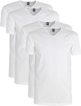 Alan Red 4-pack t-shirts oklahoma v-hals wit