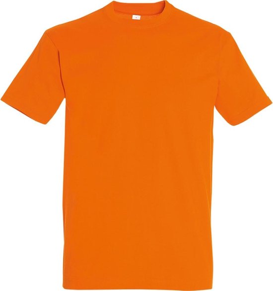 SOLS Heren Keizerlijke Zwaargewicht T-Shirt met korte mouwen (Oranje)