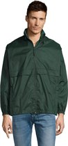 SOLS Unisex Surf Windbreaker Lichtgewicht Jasje (Bosgroen)