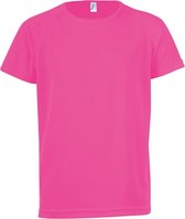 SOLS Kinderen/Kinderen Sportief Unisex T-Shirt met korte mouwen (Neonroze)