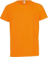 SOLS Kinderen/Kinderen Sportief Unisex T-Shirt met korte mouwen (Neon Oranje)