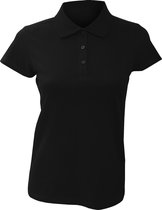 SOLS Dames/dames Prescott Poloshirt met korte mouwen Jersey Polo (Diep zwart)