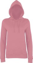 Awdis Gewoon Hoods Vrouwen/dames Girlie College Pullover Hoodie (Stoffig Roze)