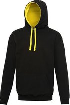 Awdis Varsity Hooded Sweatshirt / Hoodie (Marine Oxford / Zonnegeel)