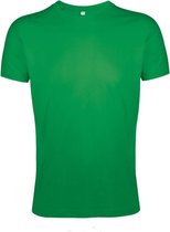 SOLS Heren Regent Slim Fit T-Shirt met korte mouwen (Kelly Groen)