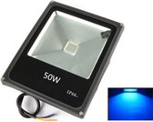 LED Bouwlamp Blauw - 50 Watt  - Plat
