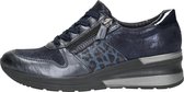 SUB55 Dames veterschoenen Veterschoenen Laag - blauw - Maat 43