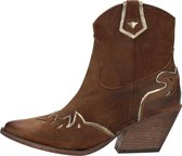 SUB55 Western boots Enkellaarsjes Hak - cognac - Maat 37