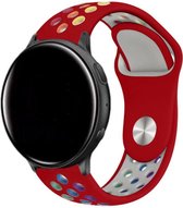 Siliconen Smartwatch bandje - Geschikt voor  Garmin Vivoactive 3 sport band - rood kleurrijk - Horlogeband / Polsband / Armband