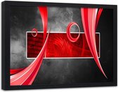 Foto in frame Kader in rood, abstract, 120x80, Premium print