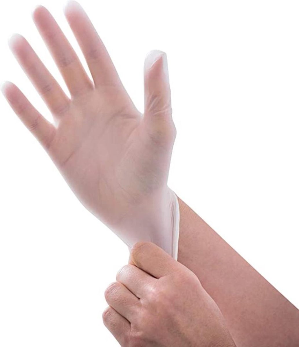 Goedkoopste EvoCare 473601 Vinyl Wegwerphandschoenen Poedervrij - Maat S