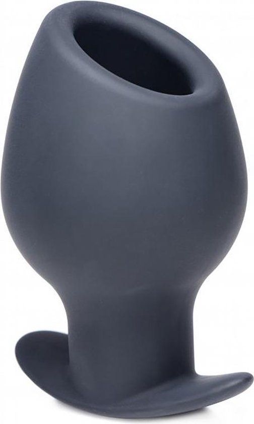 Ass Goblet Silicone Hollow Anal Plug-Large - Butt Plugs & Anal Dildos - XR Brands (all),XR Brands - Master Series - black