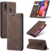 Portemonnee Hoesje Samsung Galaxy A11 | Retro Wallet Case | CASEME | Koffie