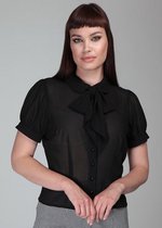 Collectif Erika 40's Blouse Zwart