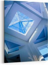 Schilderij - Transparante dak van een modern gebouw — 70x100 cm
