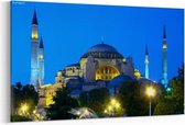 Schilderij - Heilige moskee in Istanbul, Turkije, — 100x70 cm