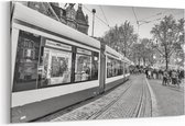 Schilderij - Tram in Amsterdam centrum — 100x70 cm