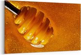 Schilderij - Honing met gouden kleur — 90x60 cm