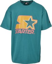 Starter Heren Tshirt -XL- Starter Colored Logo Blauw