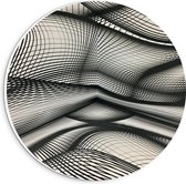 Forex Wandcirkel - Abstracte illusie  - 20x20cm Foto op Wandcirkel (met ophangsysteem)