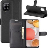 Book Case - Samsung Galaxy A42 Hoesje - Zwart