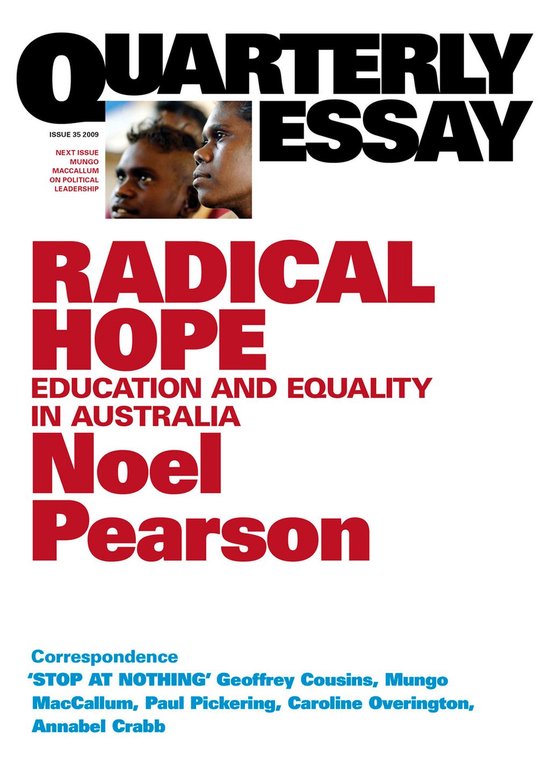 Quarterly Essay 35 Radical Hope - cover