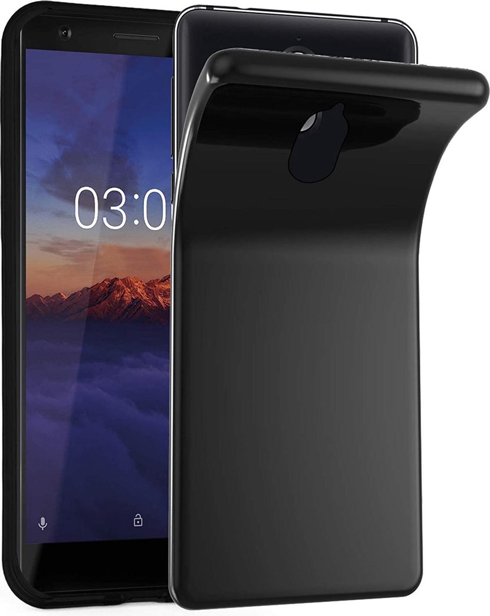 Silicone hoesje Geschikt voor: Nokia 3.1 - zwart