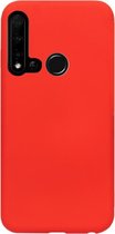 ADEL Siliconen Back Cover Softcase Hoesje Geschikt voor Huawei P20 Lite (2019) - Rood