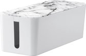 Hama Kabelbox Marmerdesign Maxi Kabelgeleiding In Het Deksel 40,0 X 15,6 X 13,5 Cm